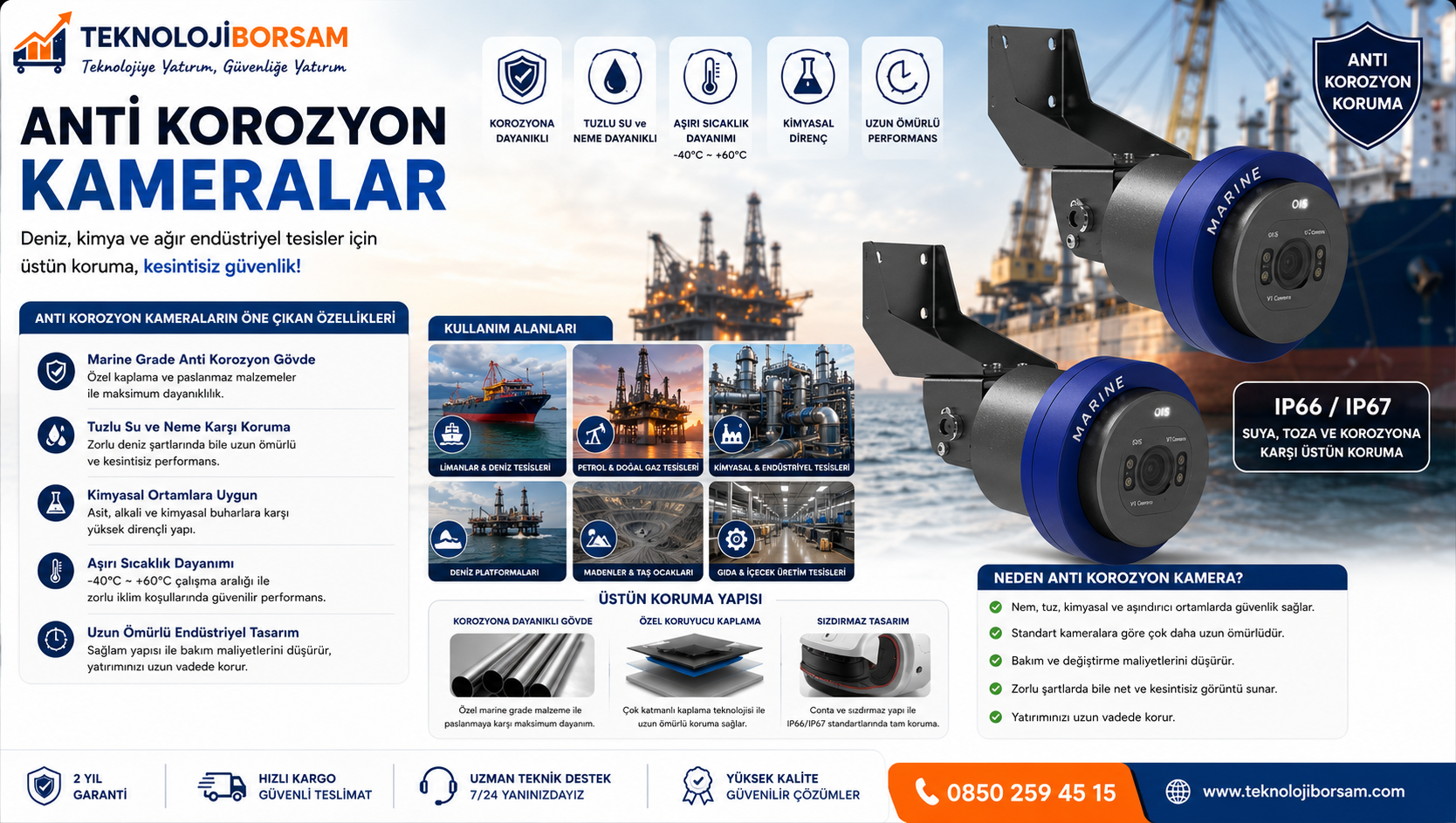 Anti Korozyon Kamera Nedir? Marine Tipi Güvenlik Kameraları Nerelerde Kullanılır?